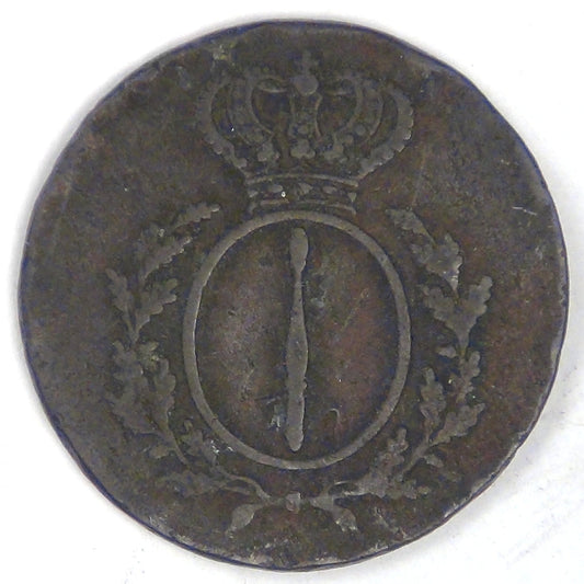 GERMANY - Prussia, Friedrich Wilhelm III, 1810 A, 2 Pfennige, Fine