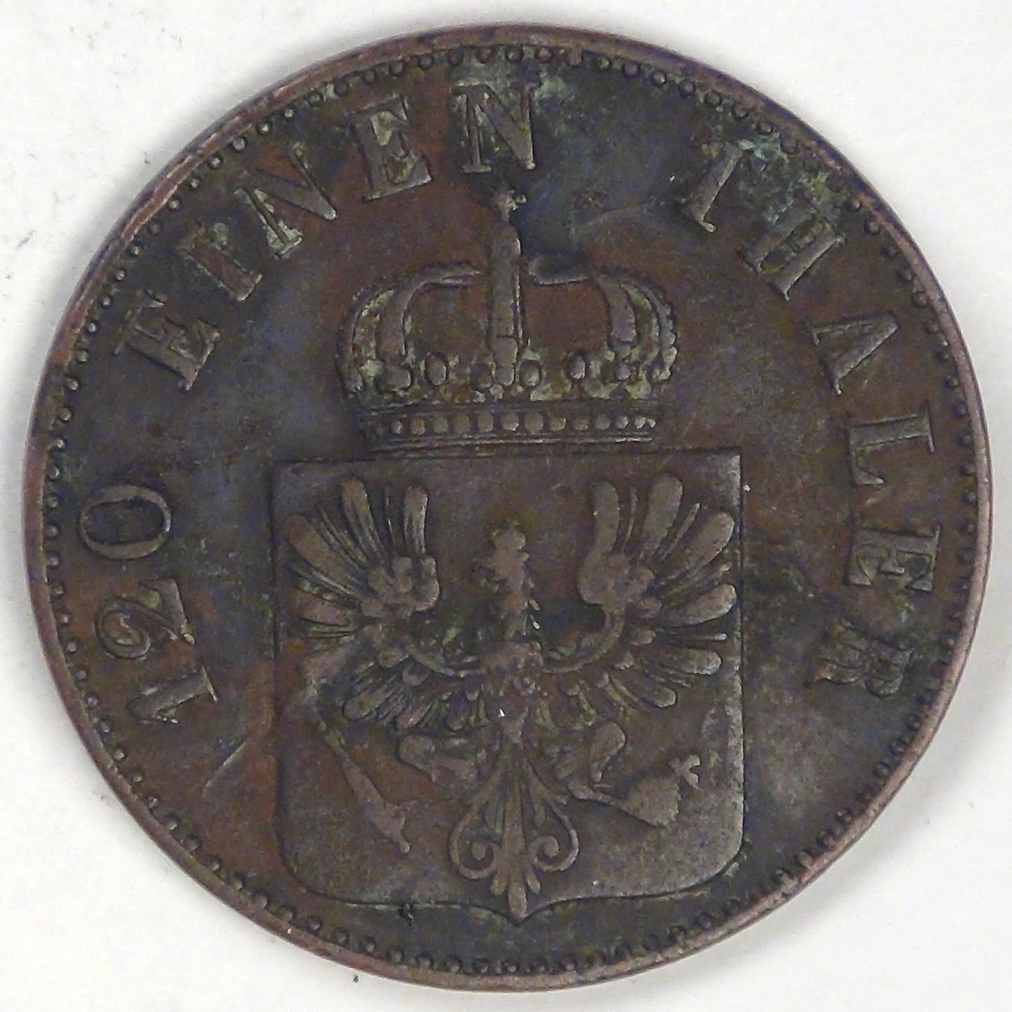 GERMANY - Prussia, Friedrich Wilhelm IV, 1849 A, 3 Pfennige, Very Fine