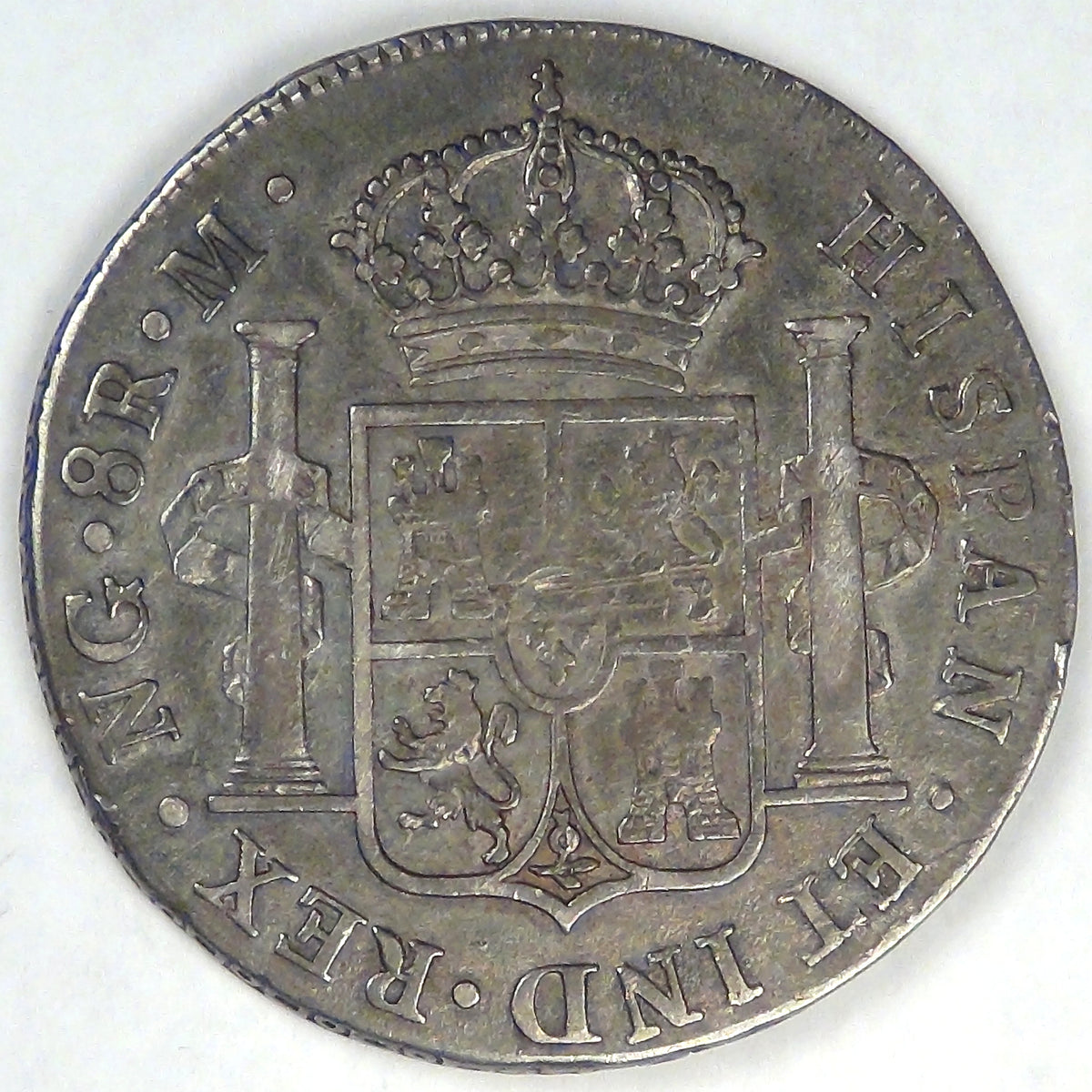 GUATEMALA - Spanish Colony, Ferdinand VII, 1817 NG M, 8 Reales, Choice Very Fine