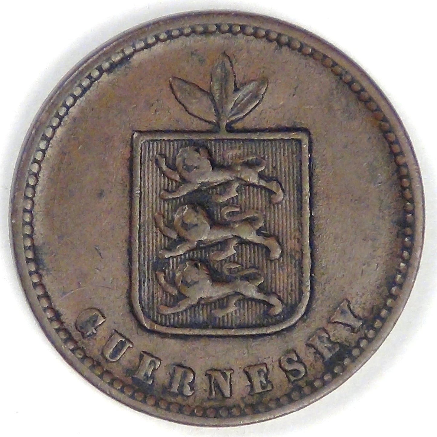 GUERNSEY - British Dependency, Victoria, 1858, 2 Doubles, Very Fine