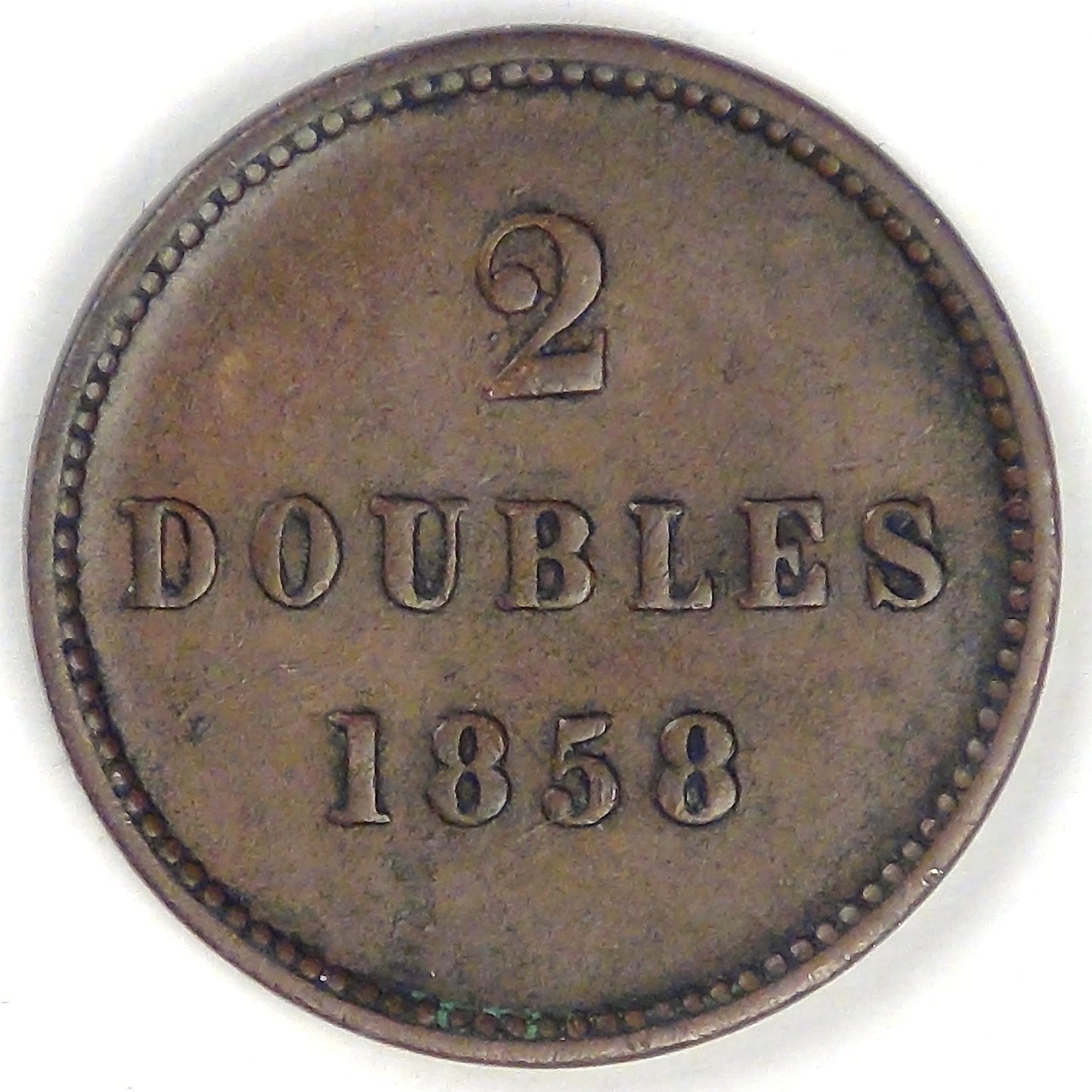 GUERNSEY - British Dependency, Victoria, 1858, 2 Doubles, Very Fine