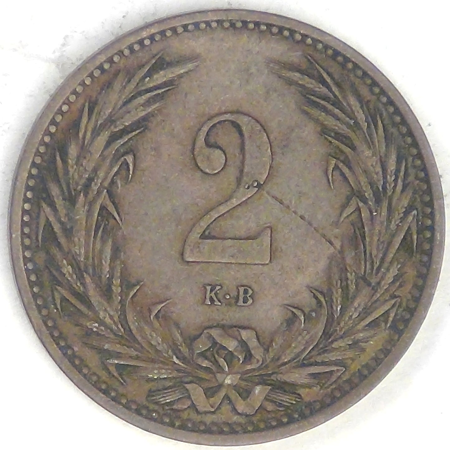 HUNGARY - Kingdom, Franz Joseph I, 1906 KB, 2 Fillér, Extra Fine