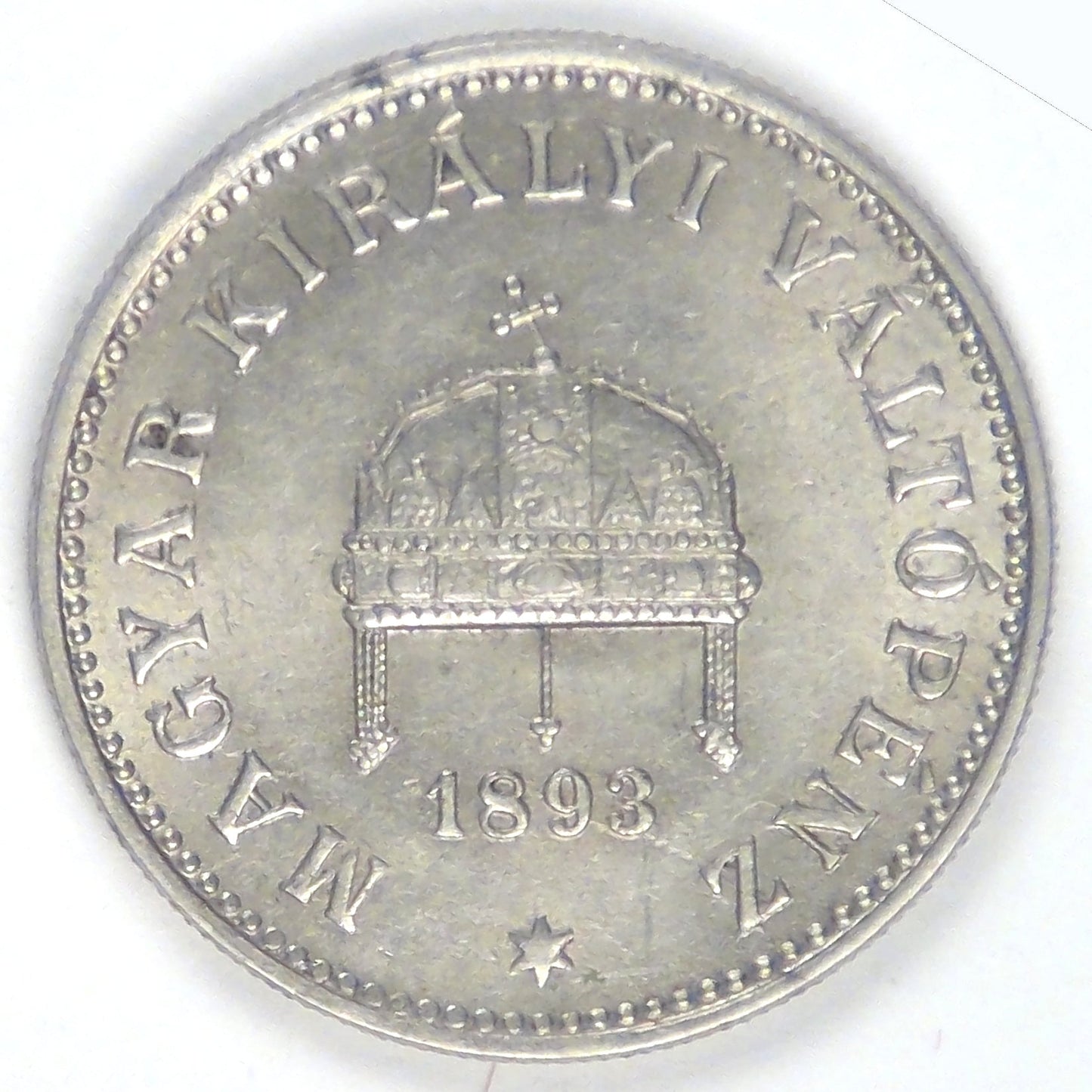 HUNGARY - Kingdom, Franz Joseph I, 1893 KB, 20 Filler, Choice Almost Uncirculated