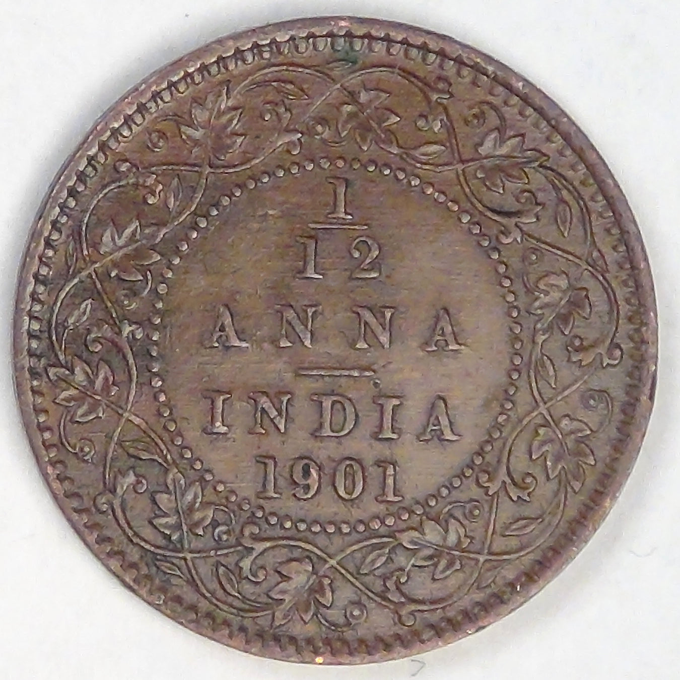 INDIA - British Colony, Victoria, 1901, 1/12 Anna, Extra Fine