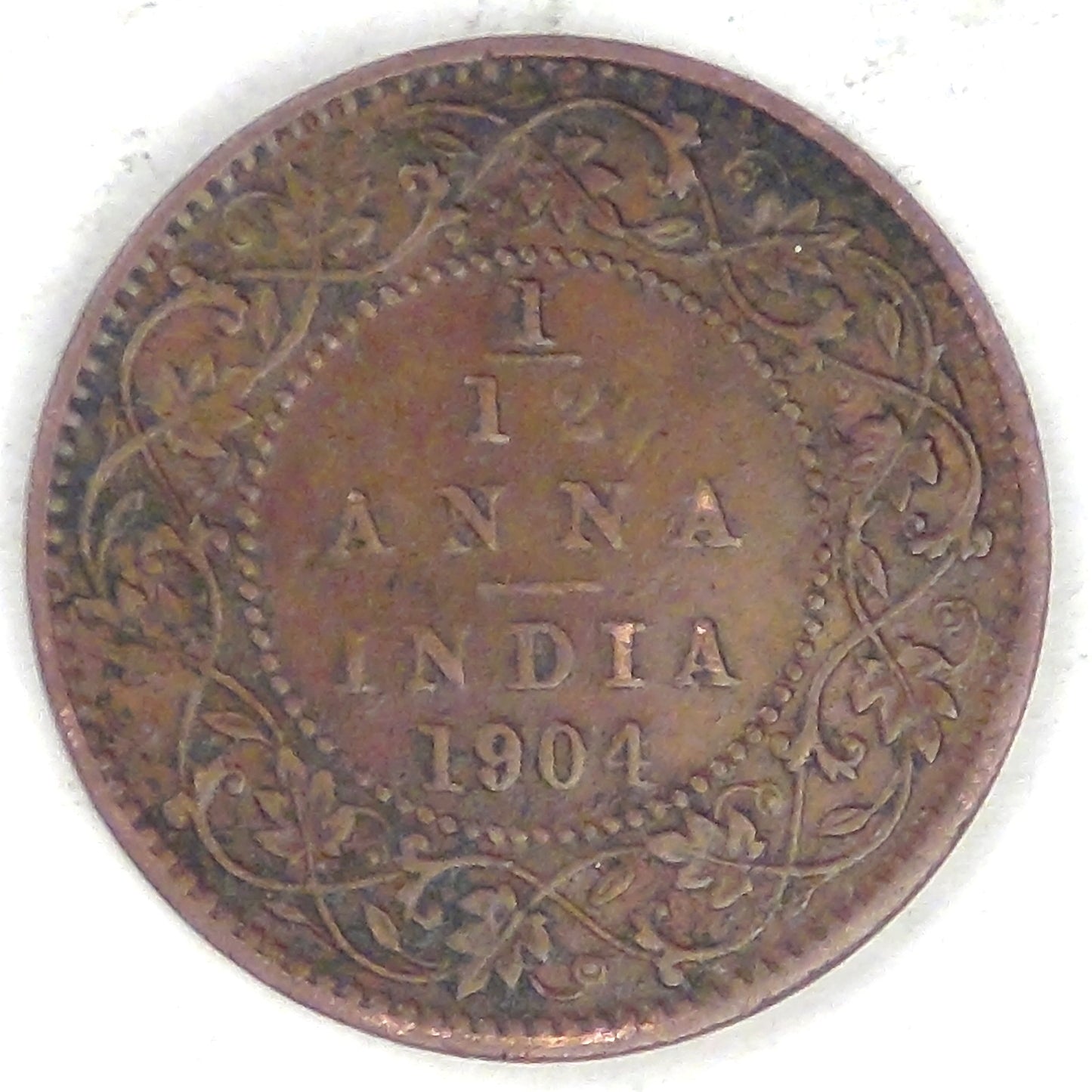 INDIA - British Colony, Edward VII, 1904, 1/12 Anna, Very Fine +