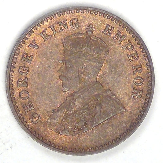 INDIA - British Colony, George V, 1936, 1/12 Anna, AU / Uncirculated