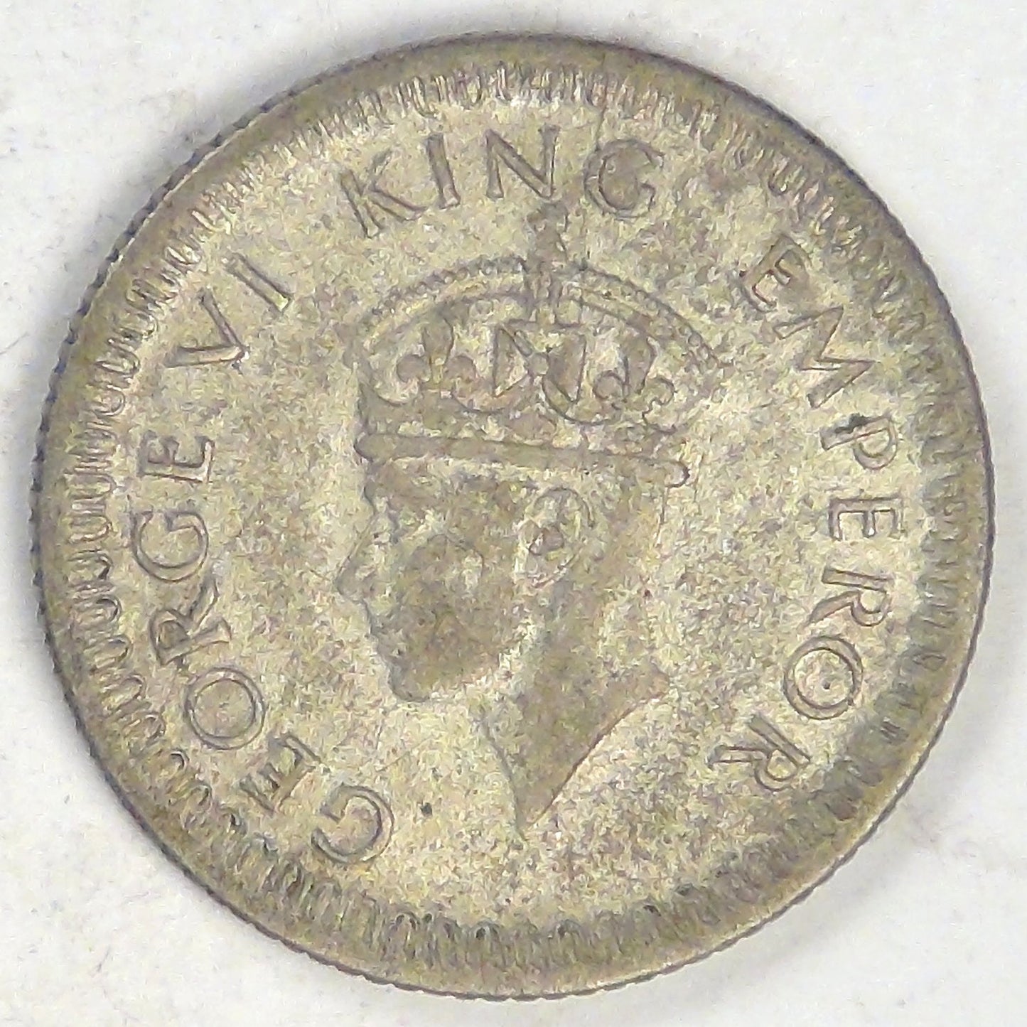 INDIA - British Colony, George VI, 1942, ¼ Rupee, Extra Fine