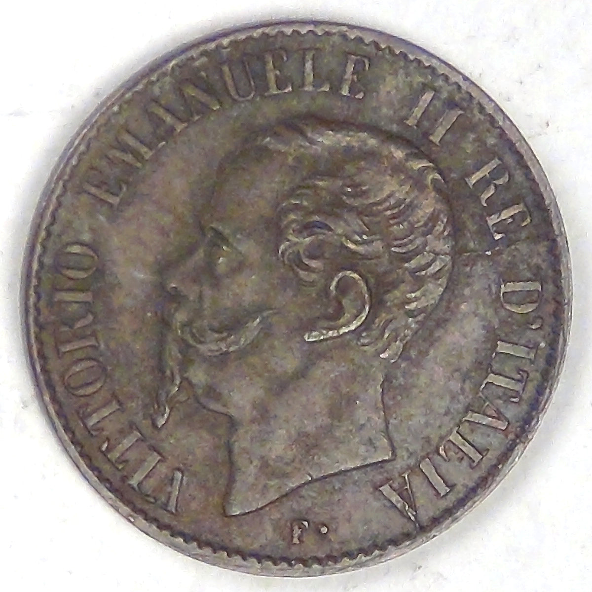 ITALY - Kingdom, Vittorio Emmanuel II, 1867 M Centesimo, Extra Fine / AU