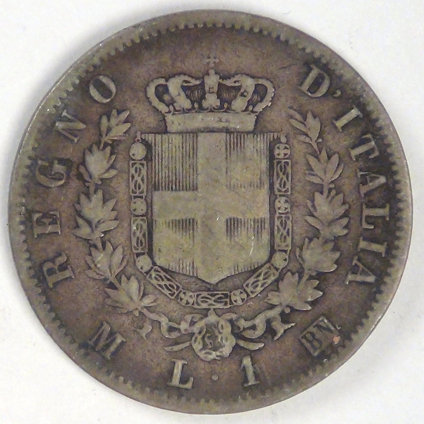 ITALY - Kingdom, Vittorio Emmanuel II, 1863 M, Lira, Fine