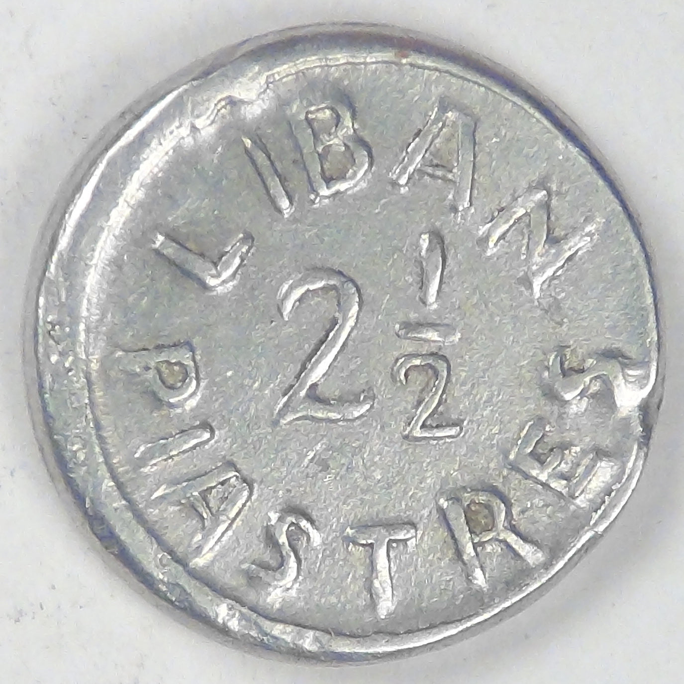 LEBANON - Republic, World War II Coinage, ND (1941) ½ Ghirsh / Piastre, Choice Extra Fine