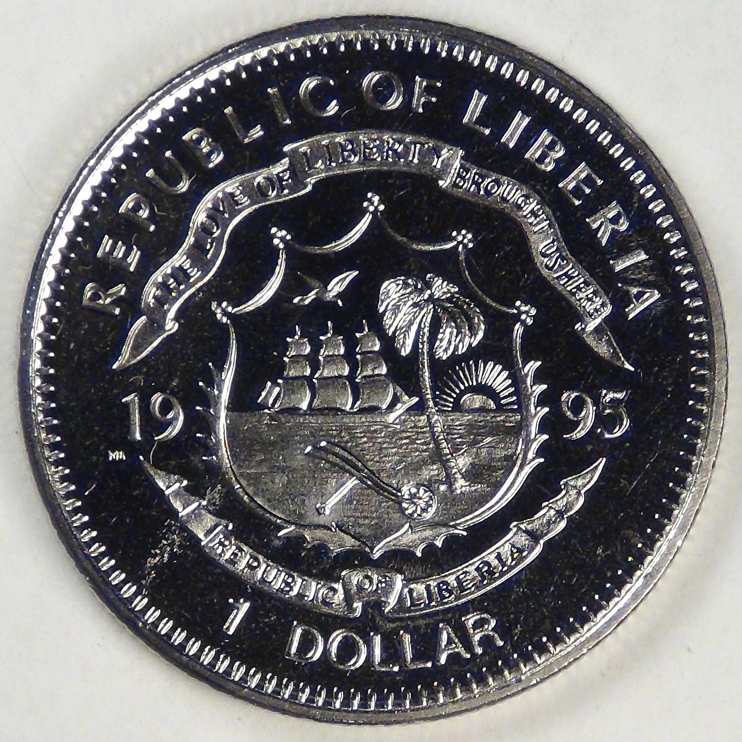 LIBERIA - Republic, 1995 PM, Dollar (Star Trek: Generations), Gem BU Prooflike