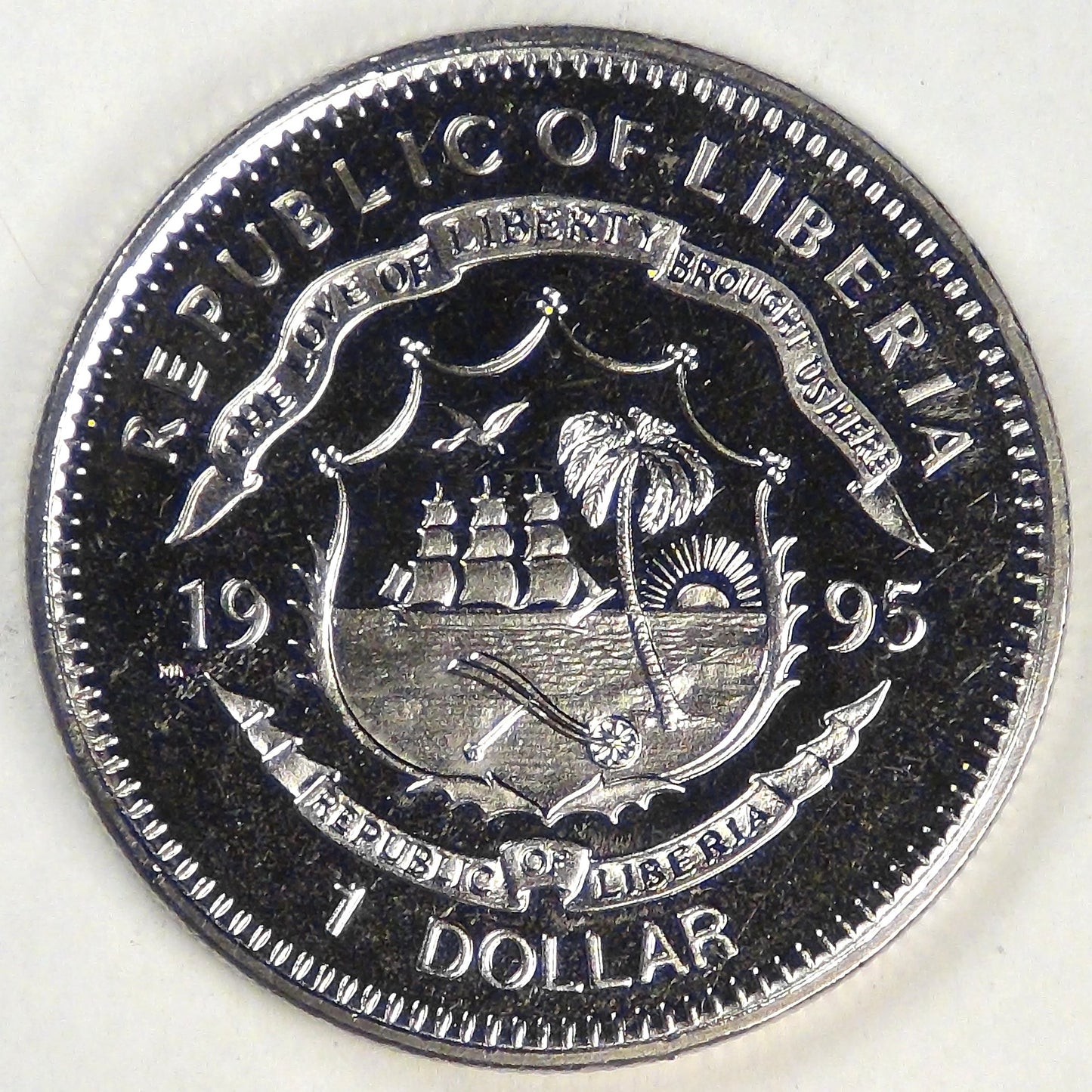 LIBERIA - Republic, 1995 PM, Dollar (Star Trek: Generations), Gem BU Prooflike