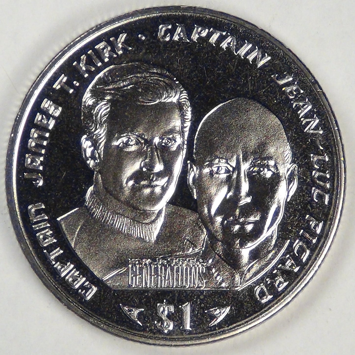 LIBERIA - Republic, 1995 PM, Dollar (Star Trek: Generations), Gem BU Prooflike