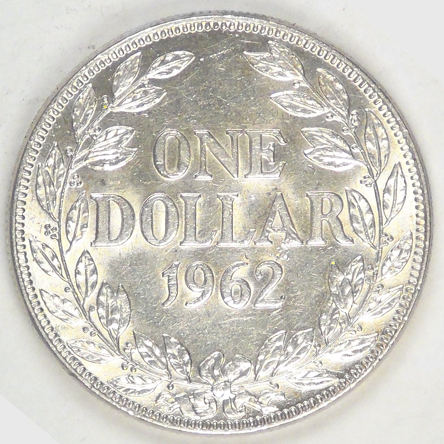 LIBERIA - Republic, 1962 Dollar, Almost Uncirculated
