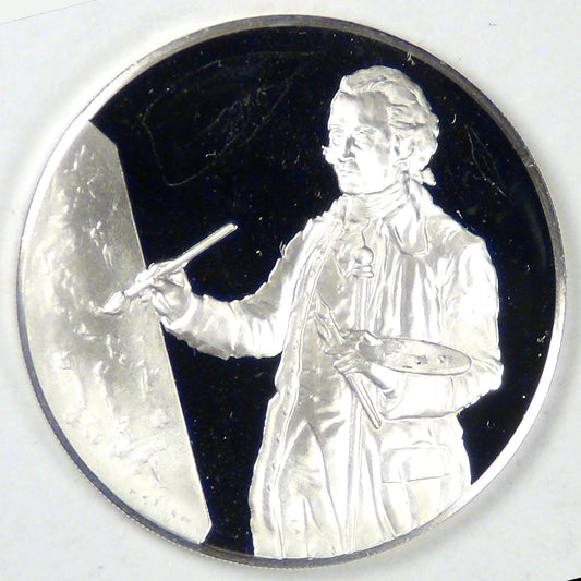 ND (1975) Benjamin West Silver Medal, Gem Proof DCAM