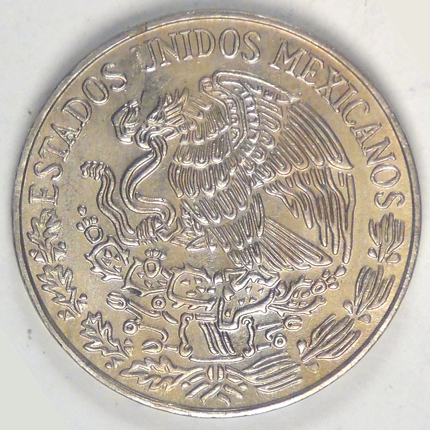 MEXICO - Estados Unidos, 1972, 5 Pesos, Mexico, BU