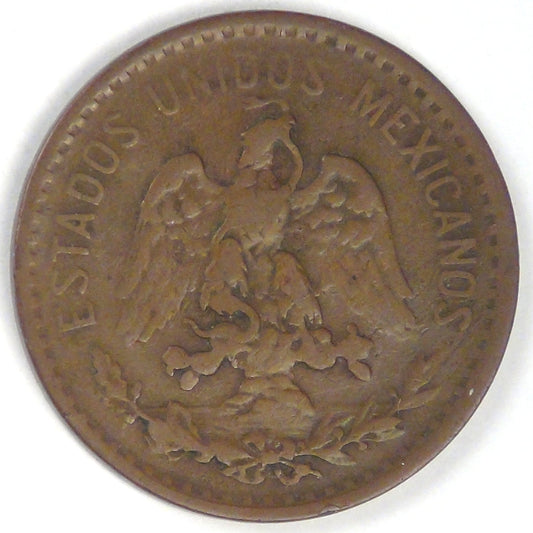 MEXICO - United Mexican States, 1924 Mo, 2 Centavos, Very Fine