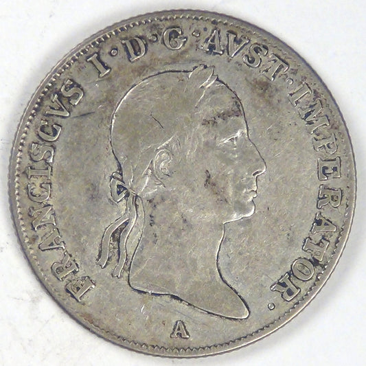 AUSTRIA - Empire, Franz I, 1834 A, 20 Kreuzer, Fine+
