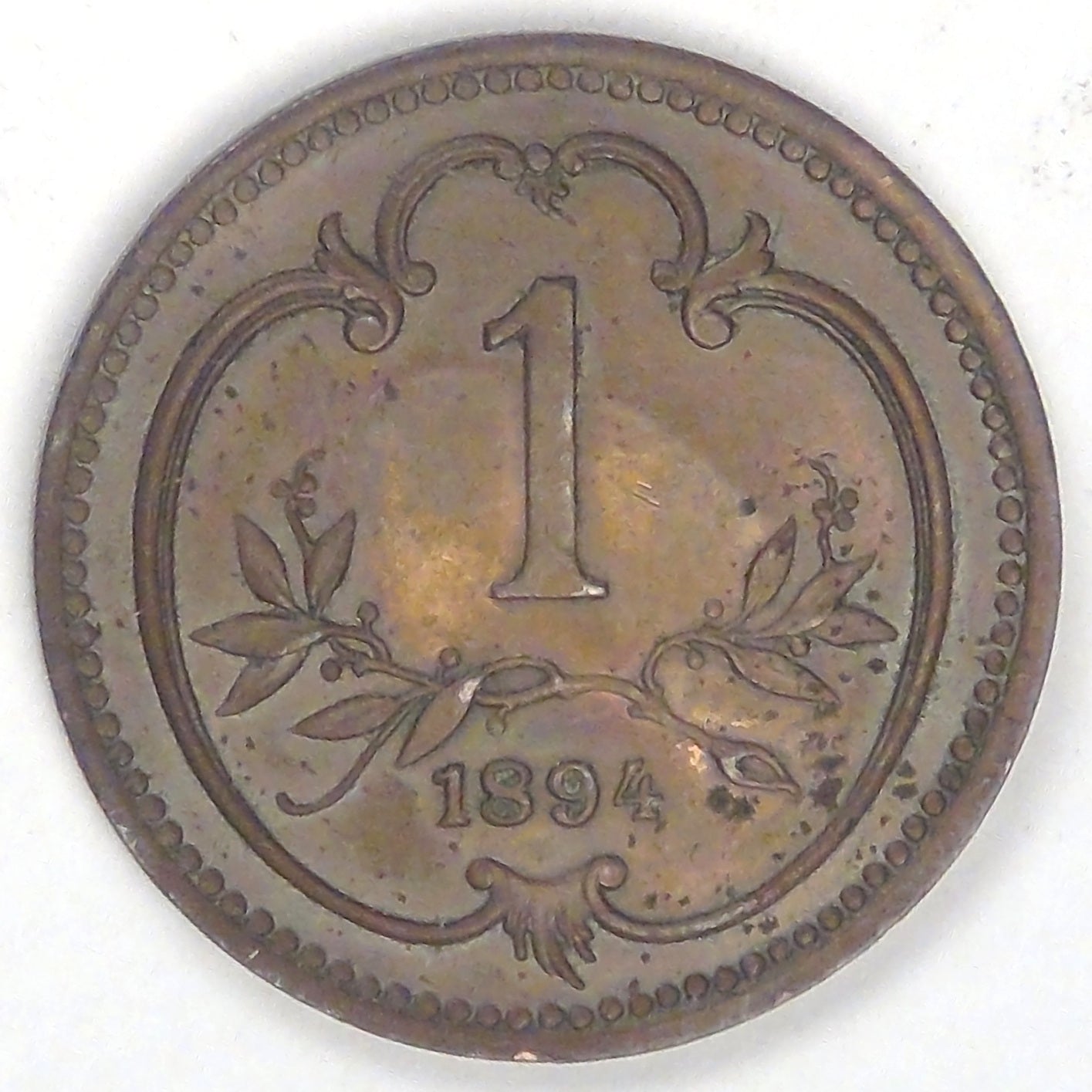 AUSTRIA - Empire, Franz Joseph I, 1894 Heller, Choice BU BN