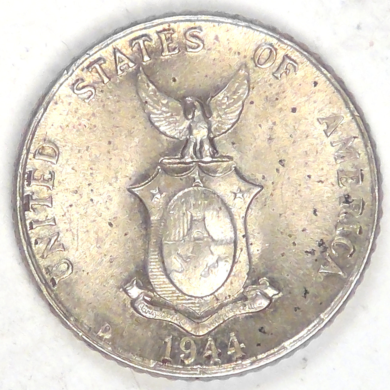 PHILIPPINES - U.S. Commonwealth, 1944 D, 10 Centavos, Choice BU