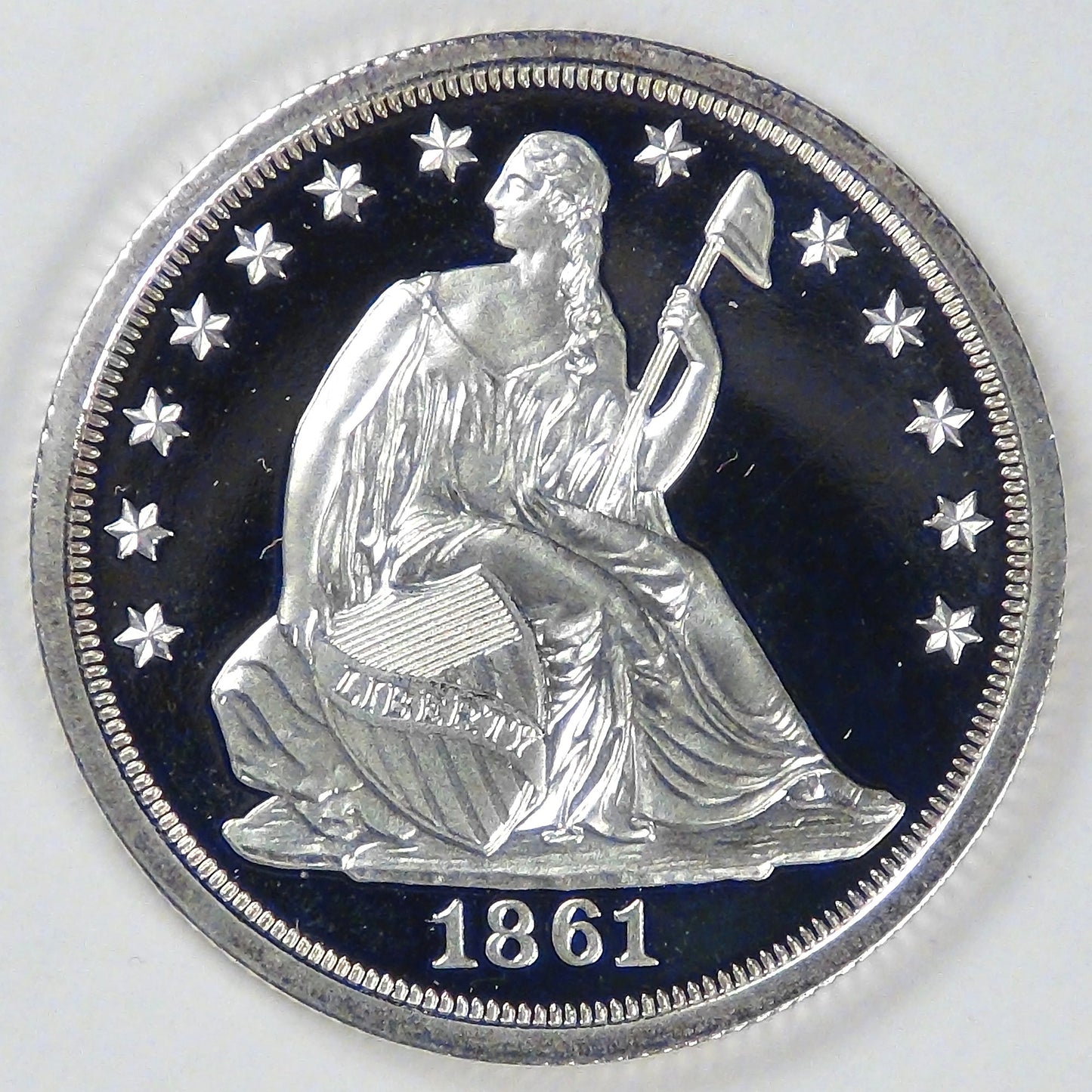 CONFEDERATE STATES OF AMERICA, 1861 Cent and Half Dollar, Gem Proof DCAM (Replicas)