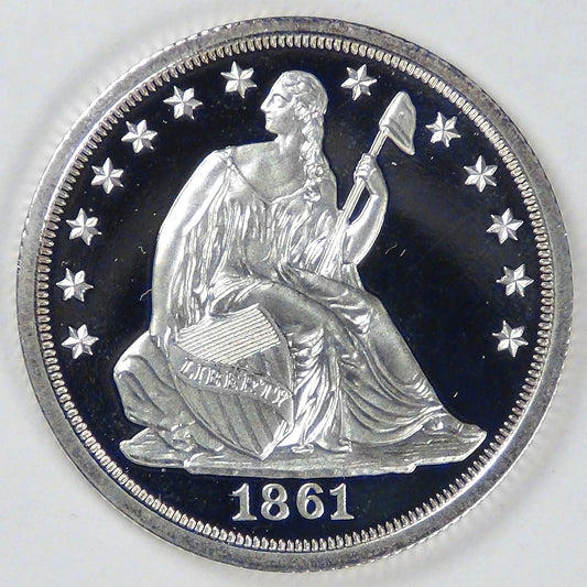 CONFEDERATE STATES OF AMERICA, 1861 Cent and Half Dollar, Gem Proof DCAM (Replicas)