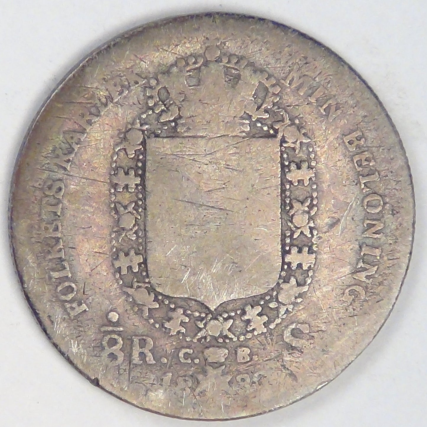 SWEDEN, Carl XIV Johan, 1830 CB, ⅛ Riksdaler Specie, Very Good details