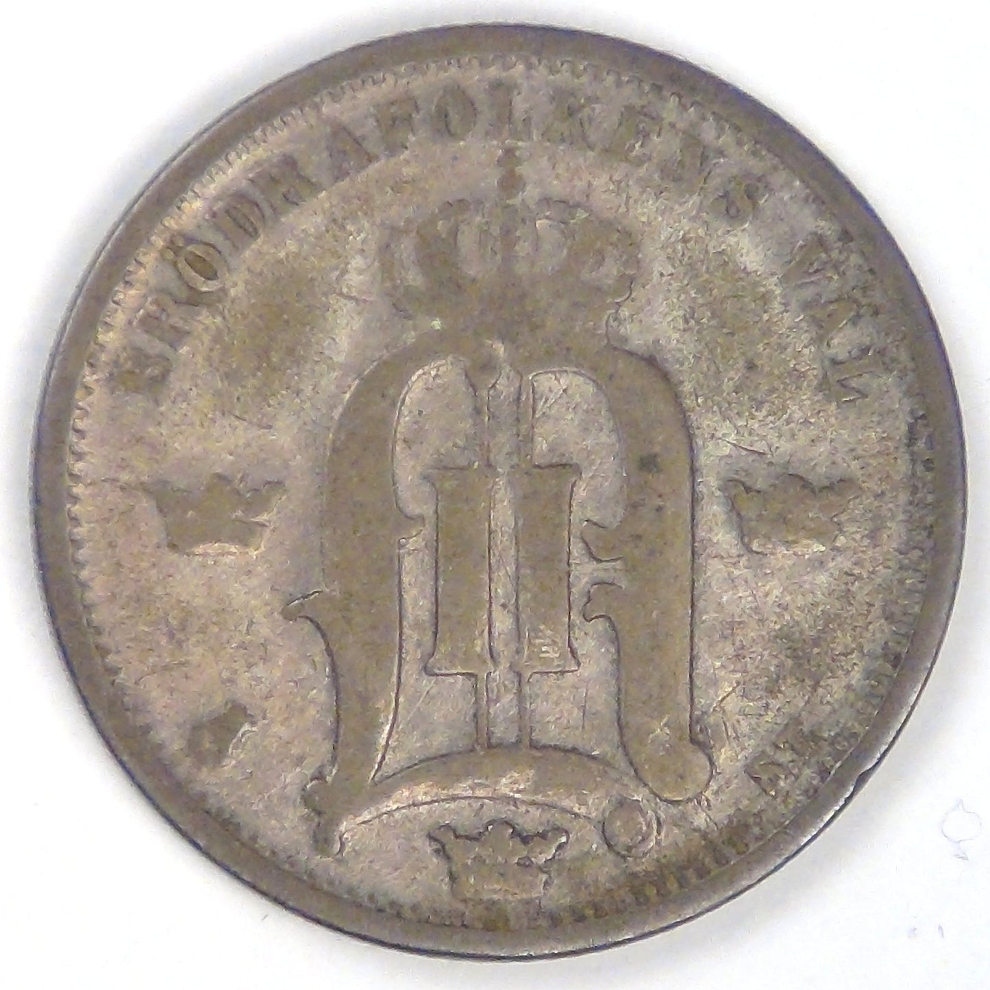 SWEDEN, Oscar II, 1875, 50 Öre, Very Good