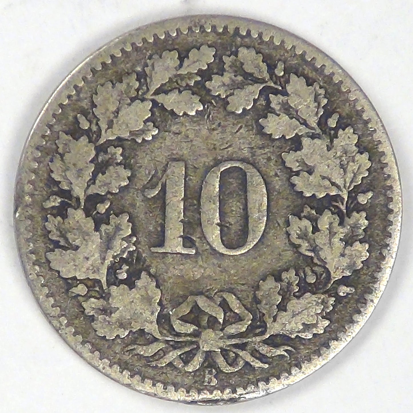 SWITZERLAND, 1876 B, 10 Rappen, Fine