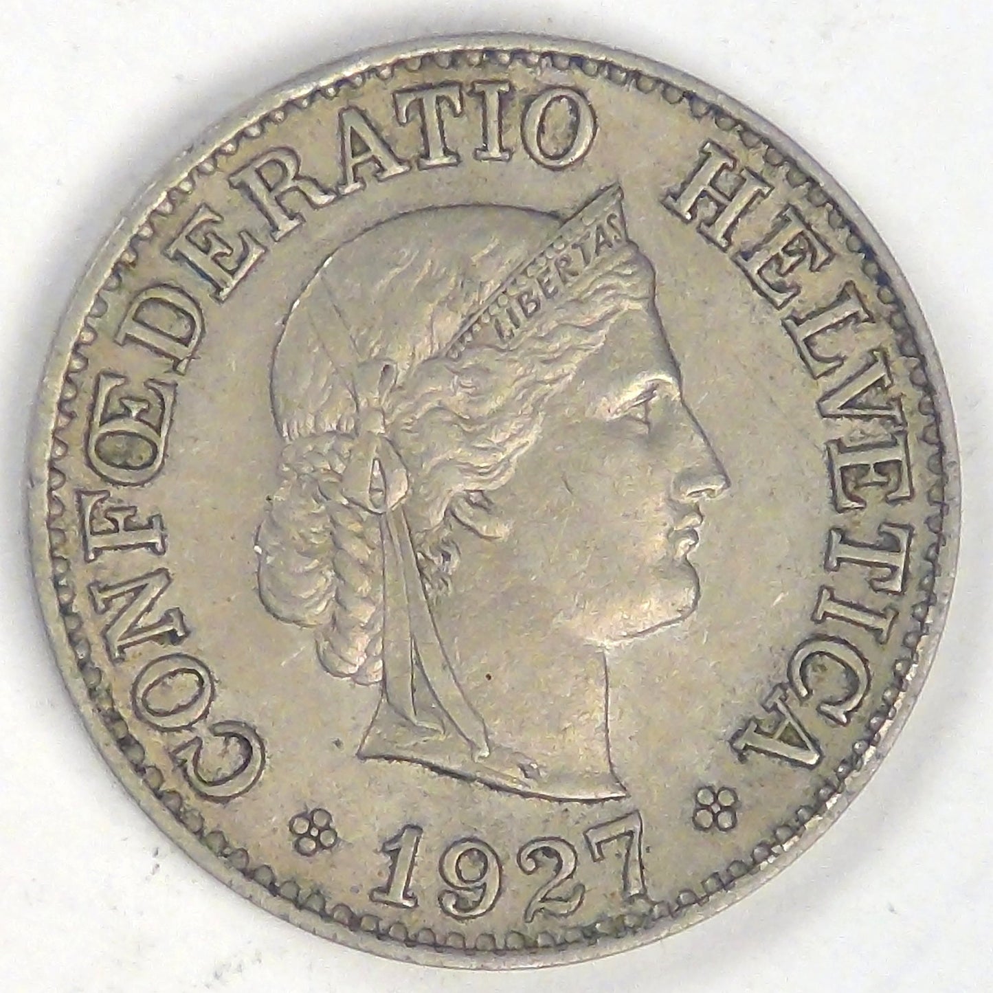 SWITZERLAND, 1927 B, 10 Rappen, Chocie Extra Fine