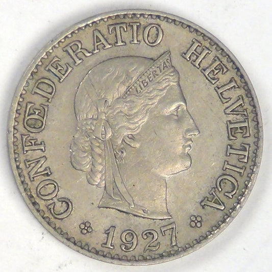 SWITZERLAND, 1927 B, 10 Rappen, Chocie Extra Fine