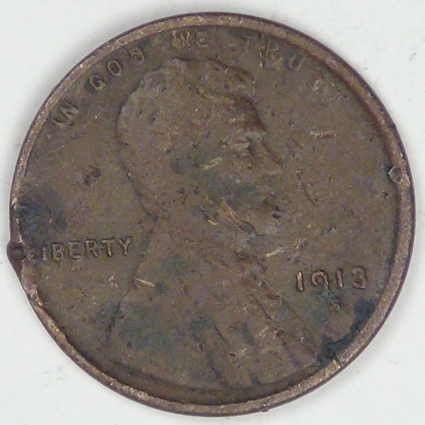 1913-S Lincoln Cent, Fine details