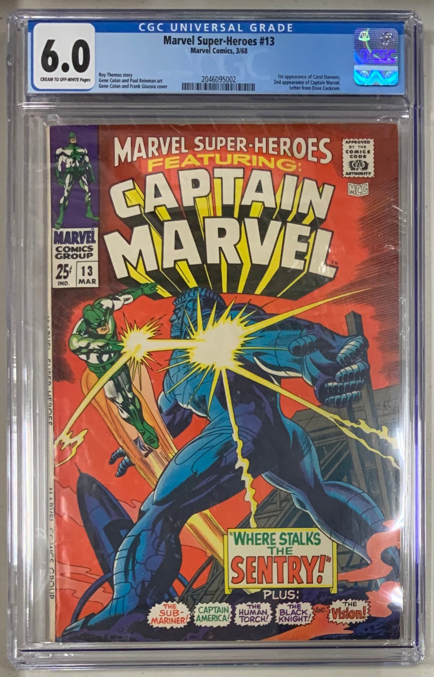 Marvel Super-Heroes 13 graded FN 6.0 by CGC