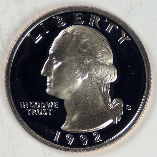 1992-S Washington Quarter, Gem Proof DCAM