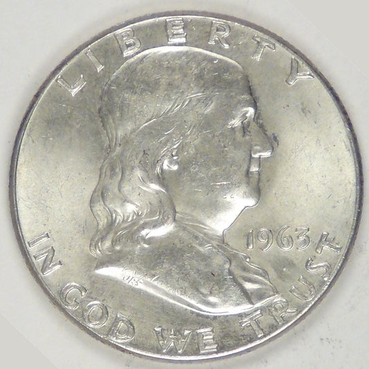 1963 Franklin Half Dollar, MS-63