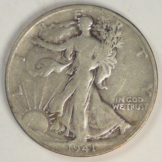 1941-S Liberty Walking Half Dollar, VG-8