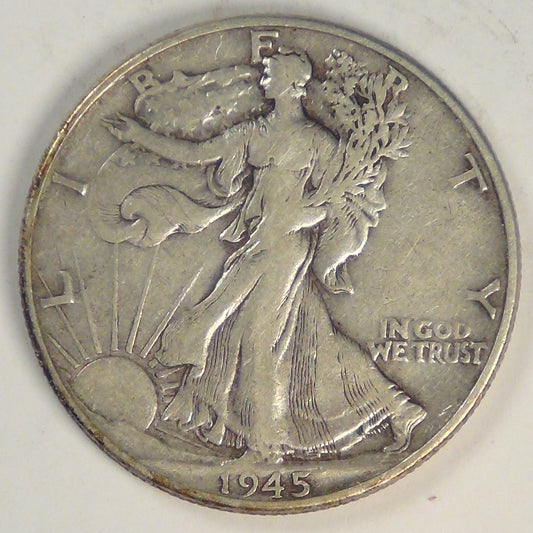 1945 Liberty Walking Half Dollar, VF-20
