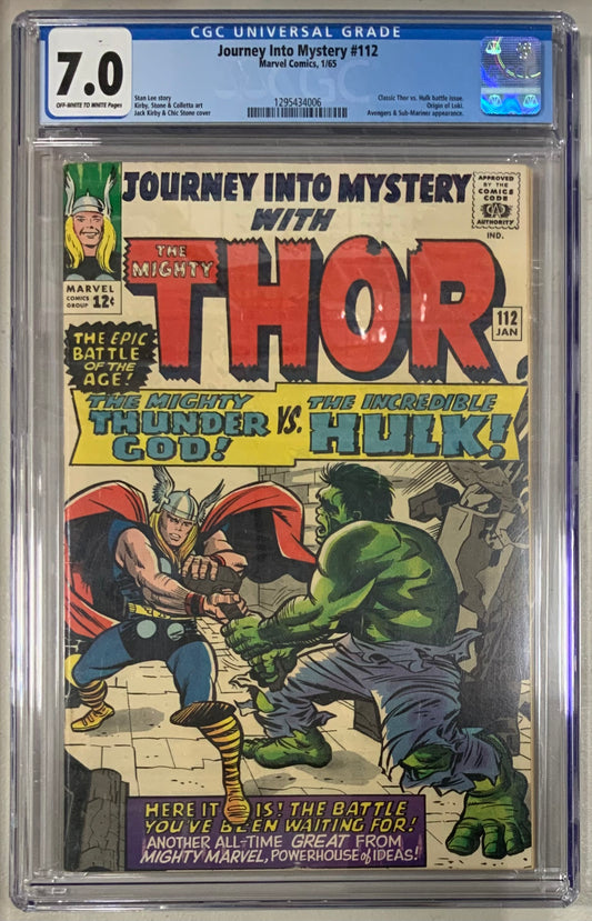 Journey Into Mystery 112 graded FN/VF 7.0 by CGC