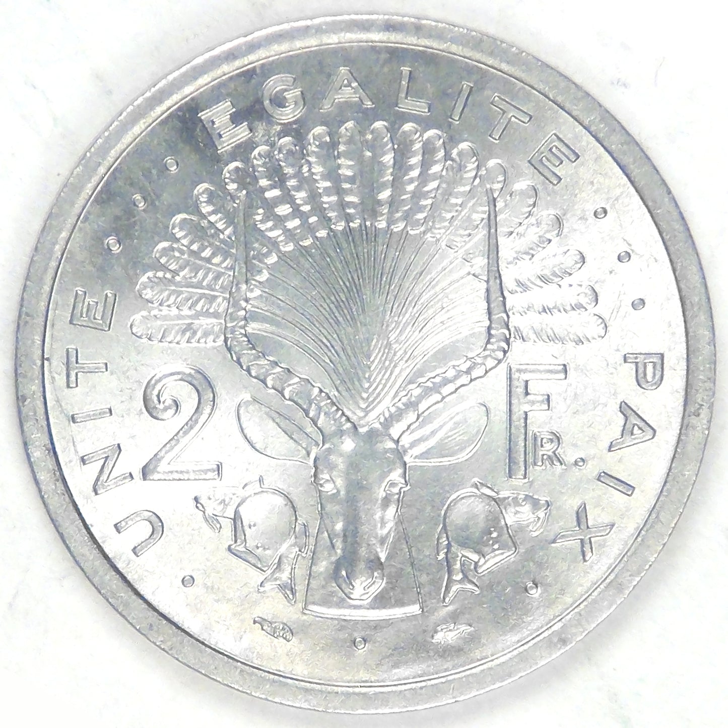 DJIBOUTI - Republic, 1977, 2 Francs, Choice BU
