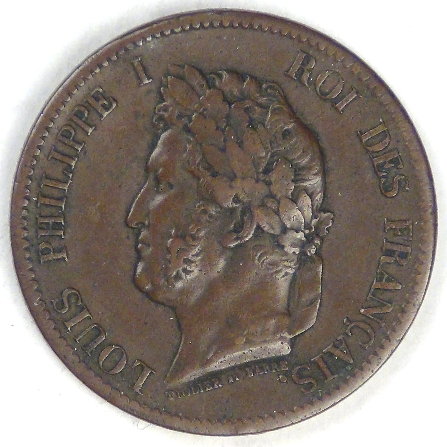 FRENCH COLONIES, Louis - Philippe I, 1841 A, 5 Centimes, Very Fine