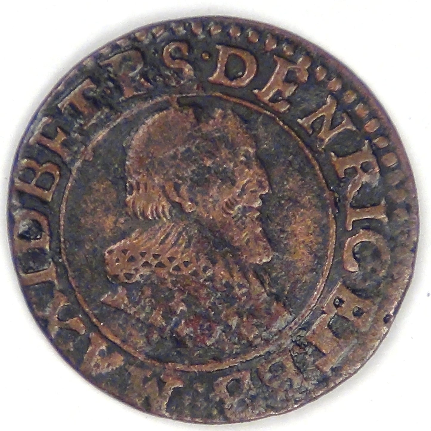 FRANCE - Principality of Boisbelle-Henrichemont, Maximilian I, 1636 Double Tournois, Very Fine
