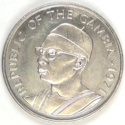 THE GAMBIA - Republic, 1971 Dalasi, Choice BU