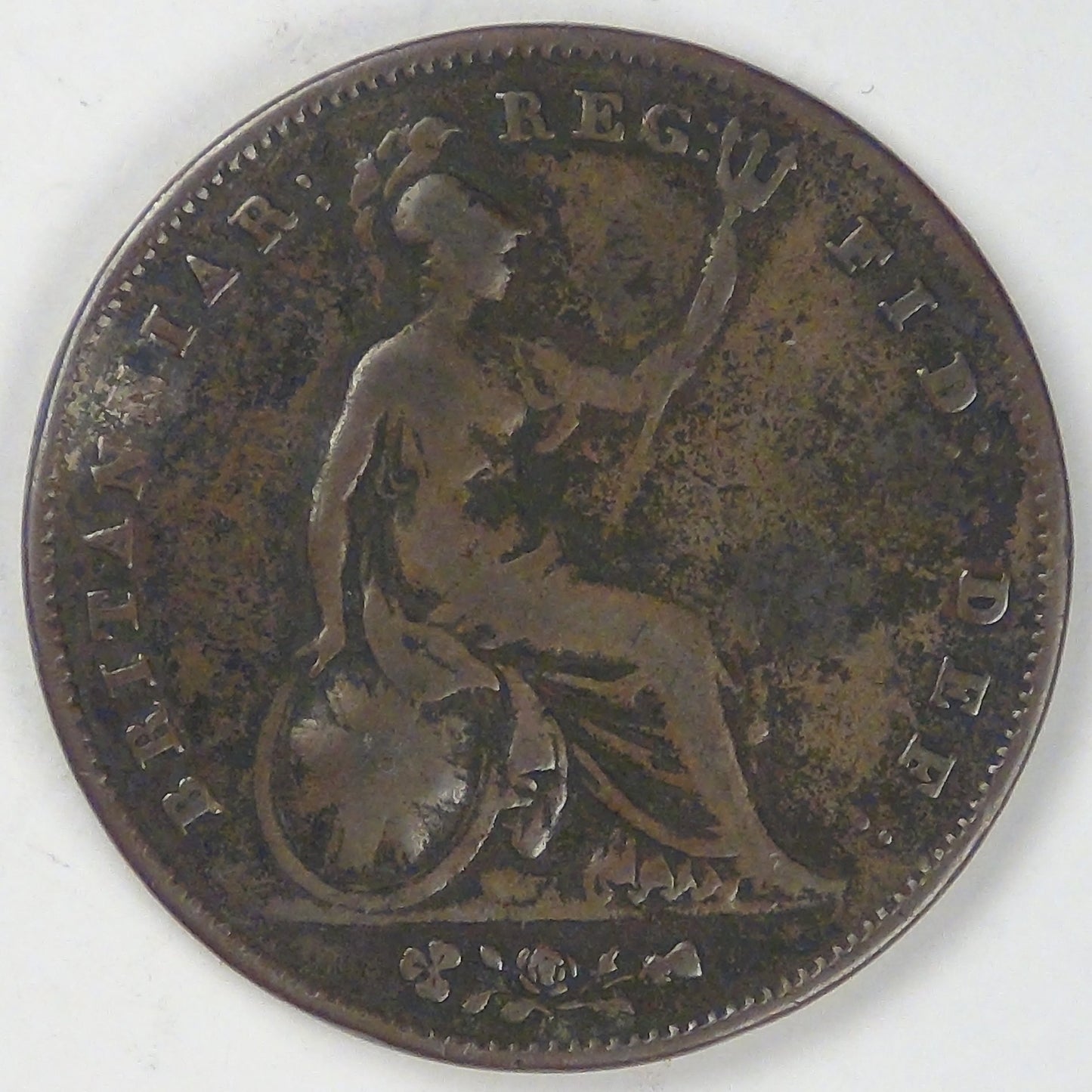 GREAT BRITAIN, Victoria, 1844, Penny, Fine details