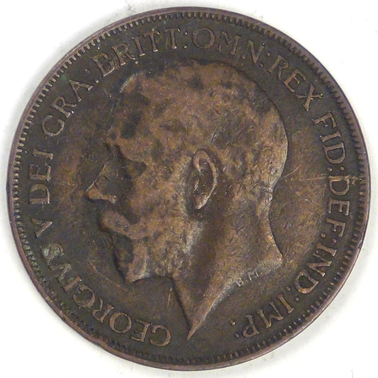 GREAT BRITAIN, George V, 1926, Penny, Fine+