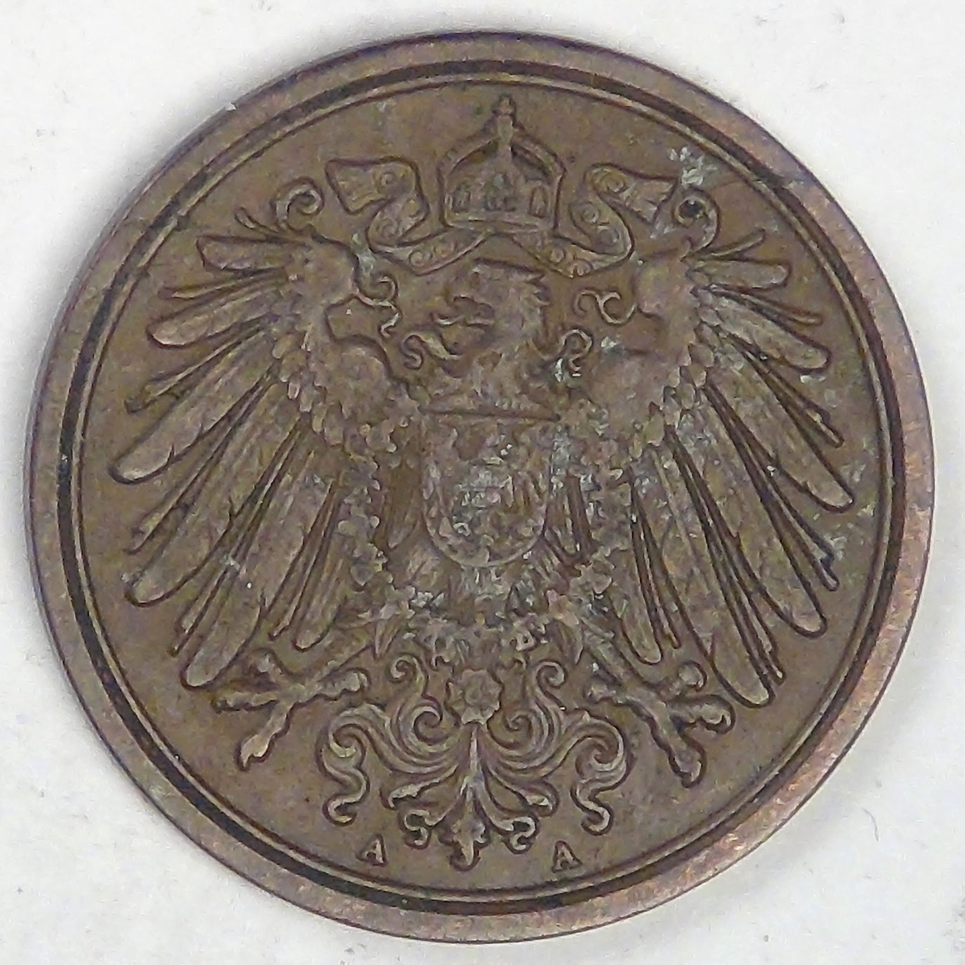 GERMANY - Empire, Wilhelm II, 1890 A, Pfennig, Extra Fine