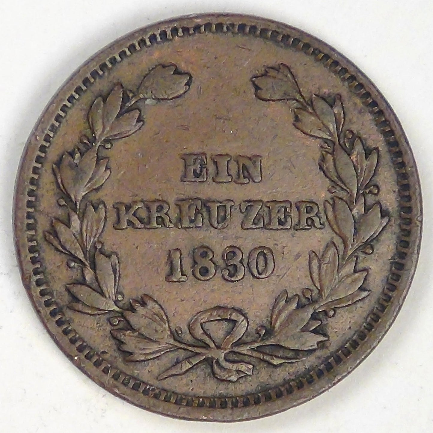 GERMANY - Baden, Ludwig I, 1830 Kreuzer, Very Fine