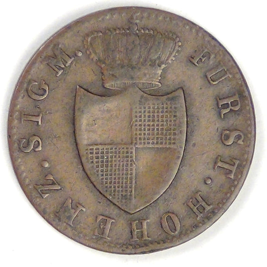 GERMANY - Hohenzollern-Sigmarinngen, Karl, 1846 Kreuzer, Choice Fine / VF