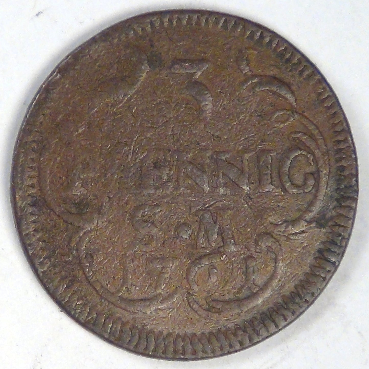 GERMANY - Mainz, Johann Friedrich Karl, 1761, 3 Pfennig, Very Good