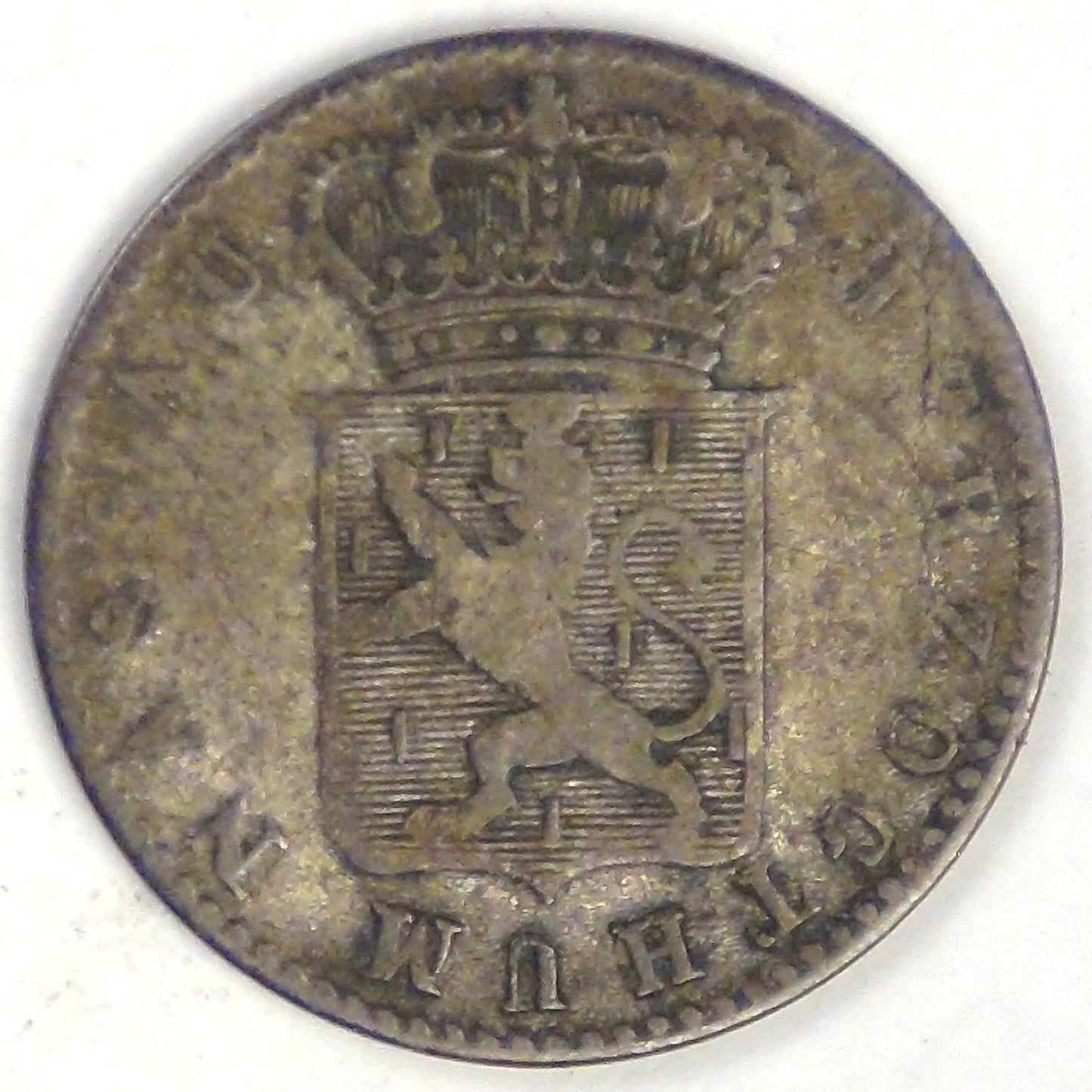 GERMANY - Duchy of Nassau, Wilhelm, 1834, 6 Kreuzer, Fine