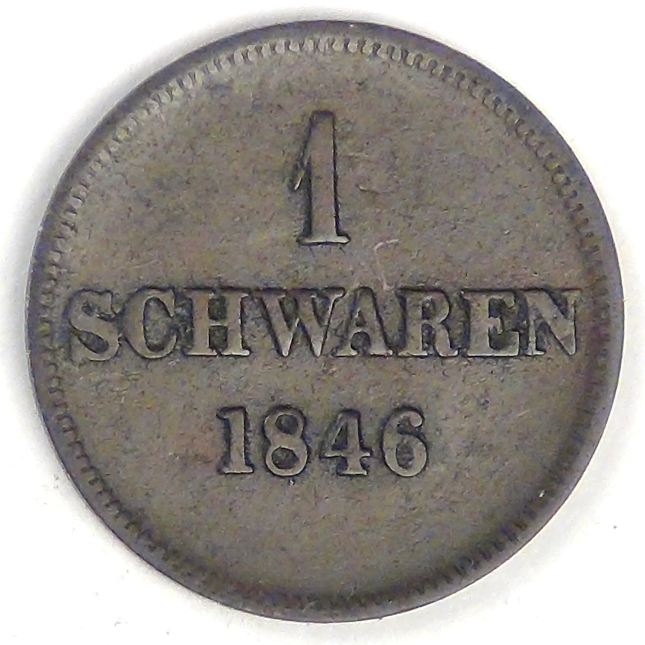 GERMANY - Oldenburg, Paul Friedrich August, 1846 Schwaren, Choice Very Fine